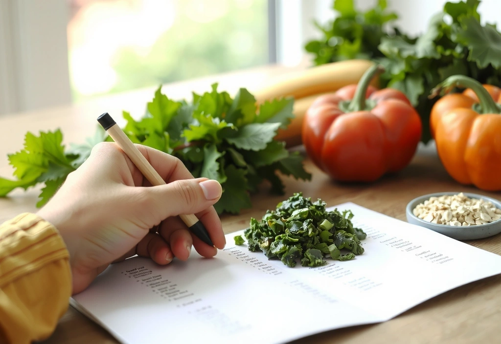 Planung gesunder Einkauf für die Woche