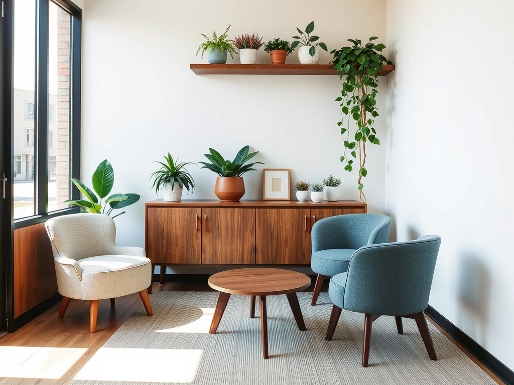 Atmosphäre einer Ernährungsberatungspraxis